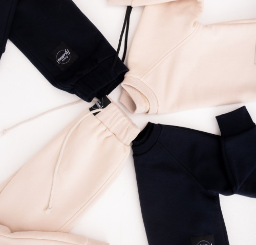 Брюки спортивные База-реглан, пломбир