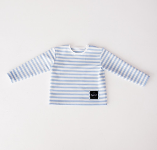 Лонгслив Тельняшка, голубой